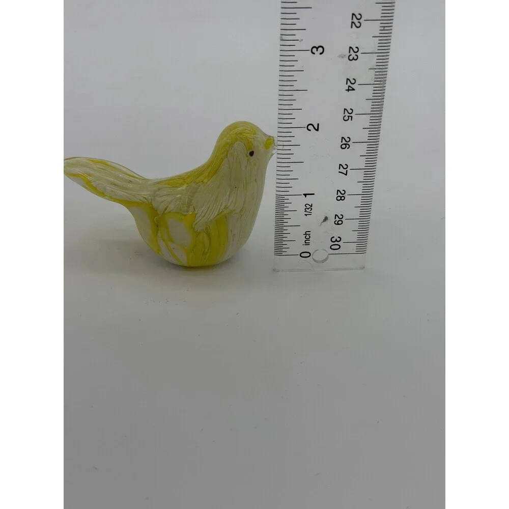 Murano Italy Art Glass Hand Blown Yellow Canary Bird Figurine